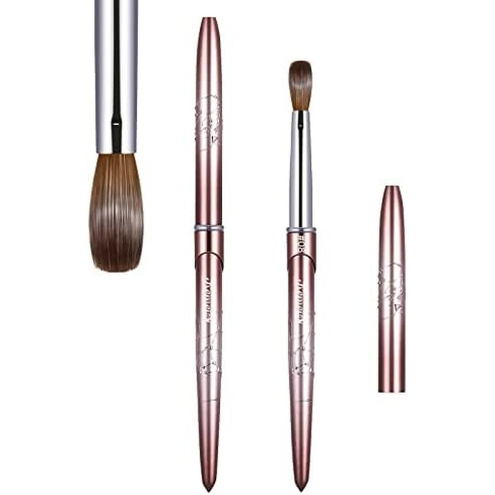 Kemeisi Size 8 100 Percent Pure Kolinsky Acrylic Nail Brush front view