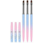 Jassins nail art clean up brushes set front view