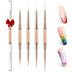 Modelones nail art liner brush kit 4 piece set front view