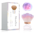MelodySusie nail art dusting brush front view in pink purple