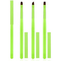 Amilhiton 3 piece nail polish cleanup brush set front view