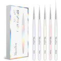 MelodySusie 5 piece professional nail art liner brush set front view