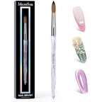MelodySusie Kolinsky Acrylic Nail Brush 100 Percent Pure Kolinsky Hair Professional Nail Brush For Acrylic Powder Extension And 3D Carving Size 10 - Image 1