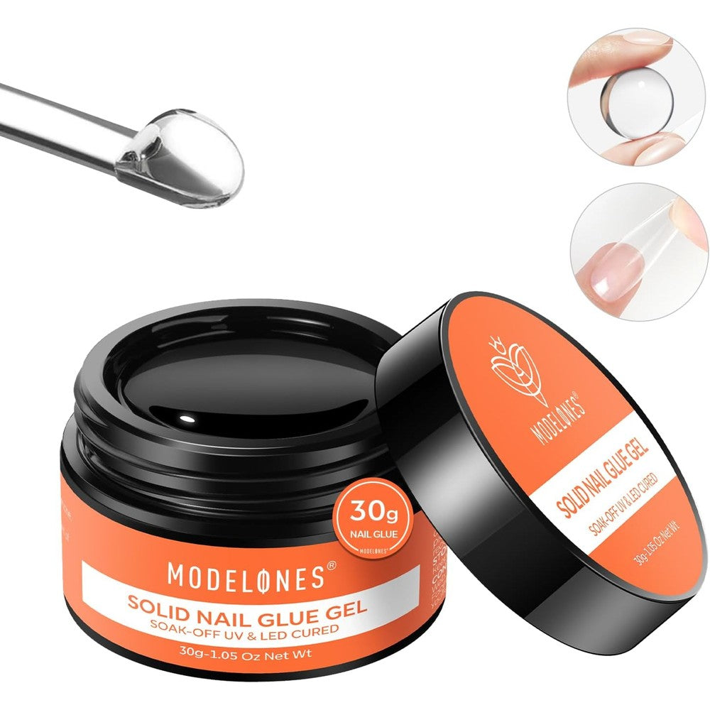 Modelones Solid Nail Glue Gel 30g front view packaging
