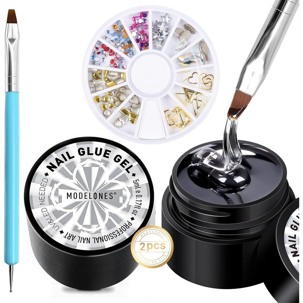 Modelones Rhinestone Glue Gel kit front packaging view