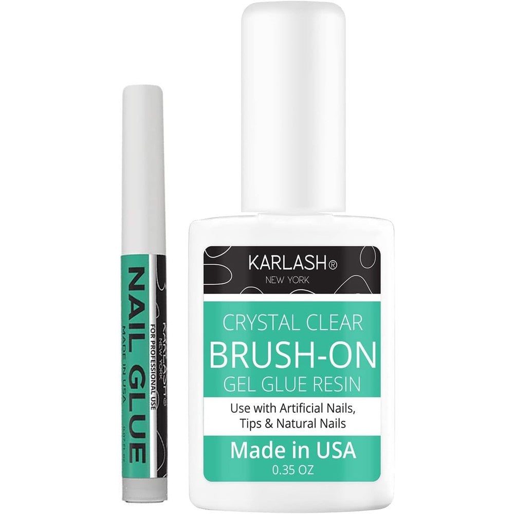 Karlash Super Strong Brush On Nail Glue bottle front view