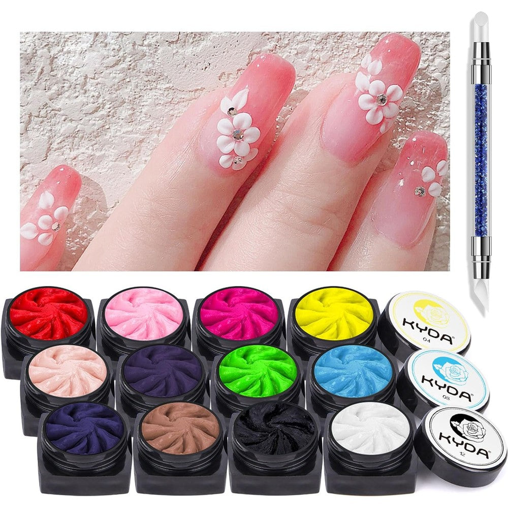 Ownest 12 Colors Sculpture Painting Nail Gel Set front view with packaging