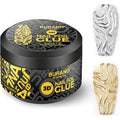 Burano 3D nail foil glue gel jar front view with professional packaging.