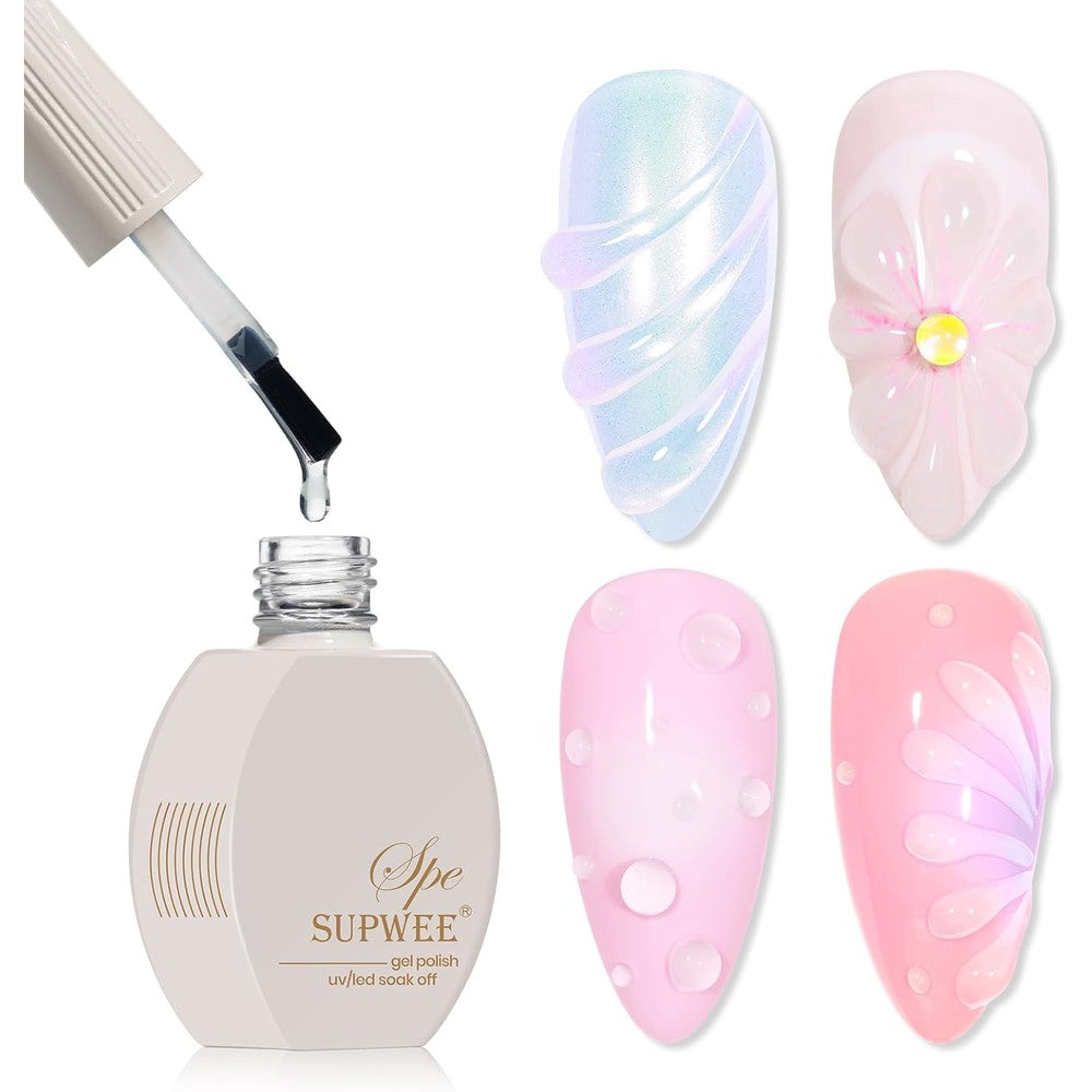 Supwee Clear 3D Sculpting Gel 15ml bottle front view