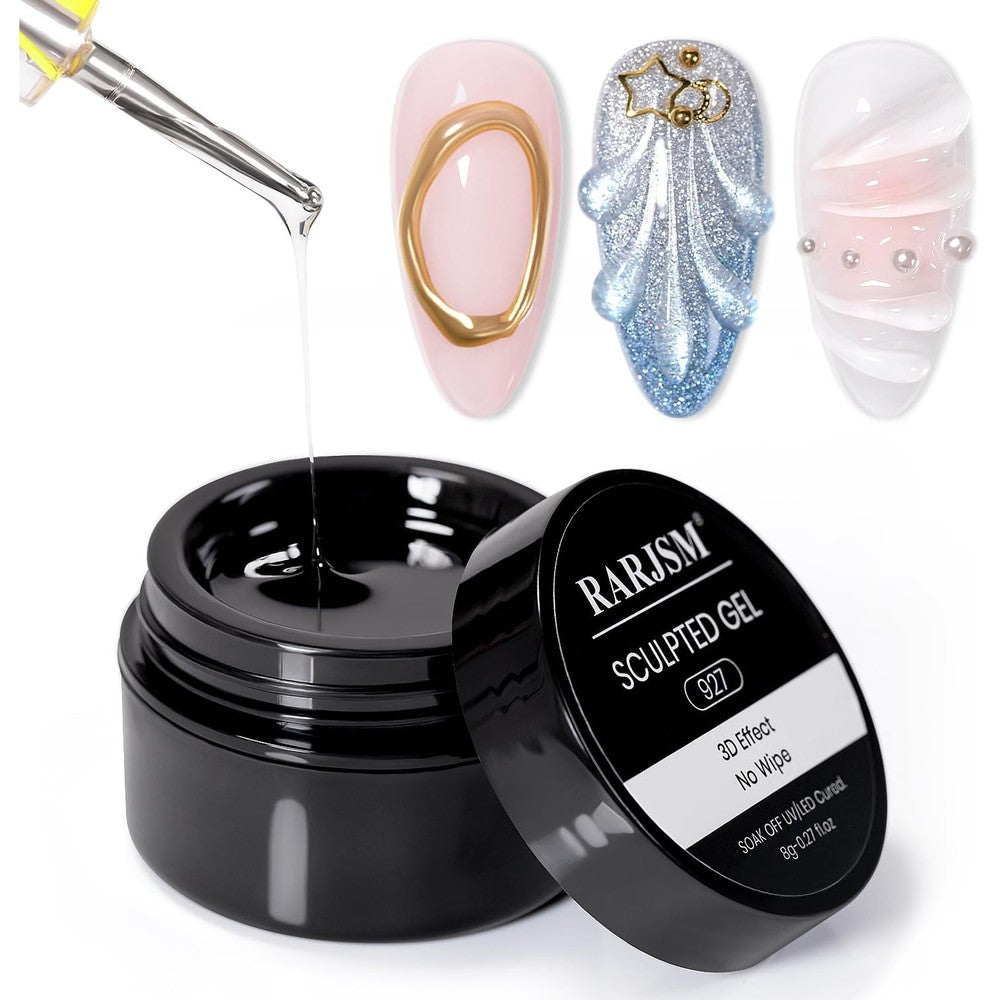 Rarjsm 3d sculpting gel clear bottle front view