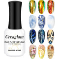 Creaglam nail foil glue gel front view bottle packaging