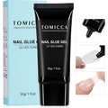Tomicca 4 in 1 nail glue gel front view tube packaging
