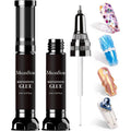 MelodySusie nail rhinestone glue front view bottles