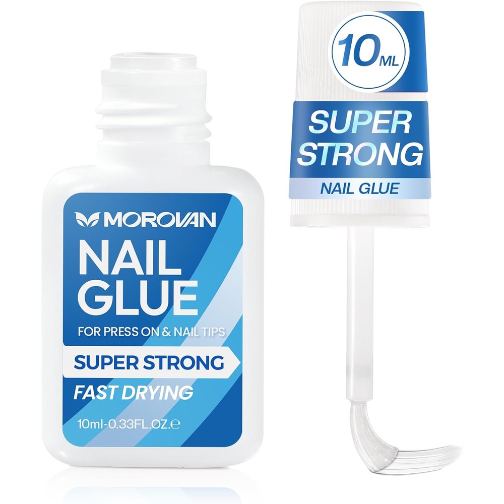 Morovan Super Strong Nail Glue bottle front view