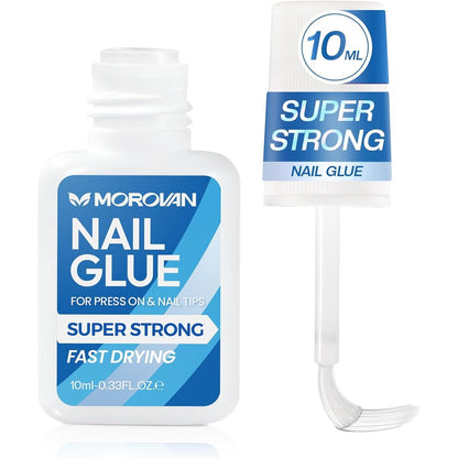 Morovan Super Strong Nail Glue bottle front view
