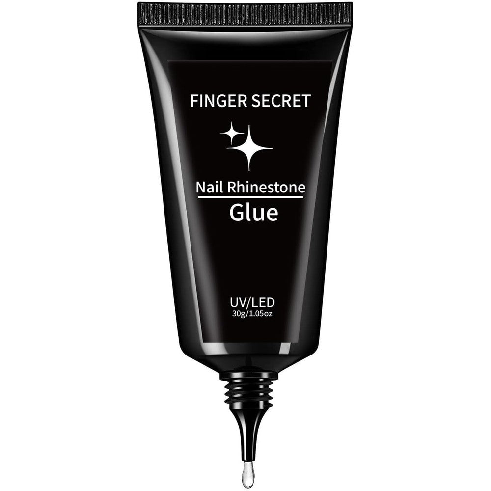 Finger Secret Nail Rhinestone Glue 30 gram tube front view