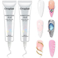 Creaglam rhinestone glue front view of two tubes with precision tips