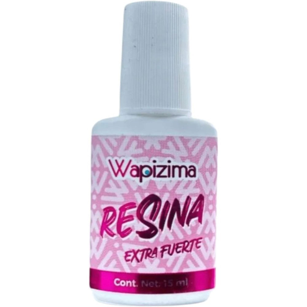 Wapizima Resina Extra Fuerte 15ml professional nail resin bottle front view