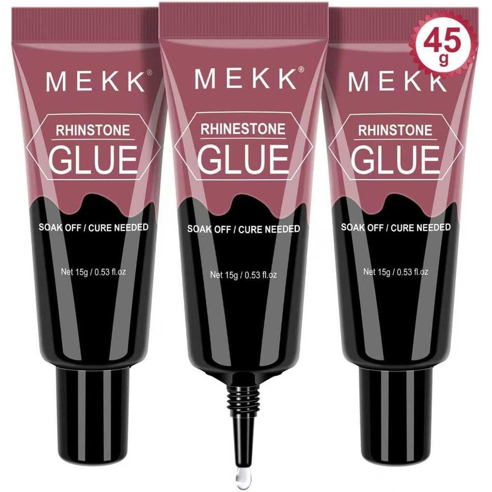 Mekk Rhinestone Glue for Nails 45g front packaging view