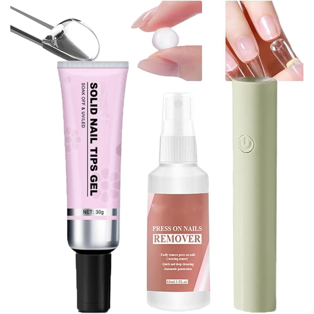 HandoraNails Magic Solid Nail Glue Kit front packaging view