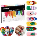 AnyMark 24 Colors Nail Art Pens Set front view of the packaging