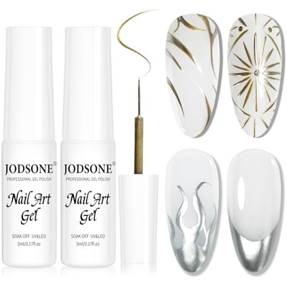 Jodsone metallic nail art gel liner set front view