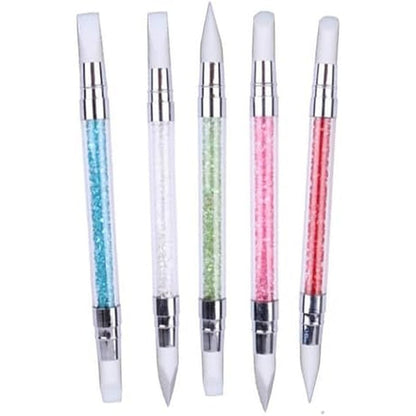 Gembityful 5 pieces nail art sculpture pen set front view