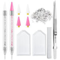 Light Rain rhinestone picker tool 2pcs dual-head pen set front view