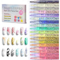 Haiolorpro 18 colors nail art pens set front view