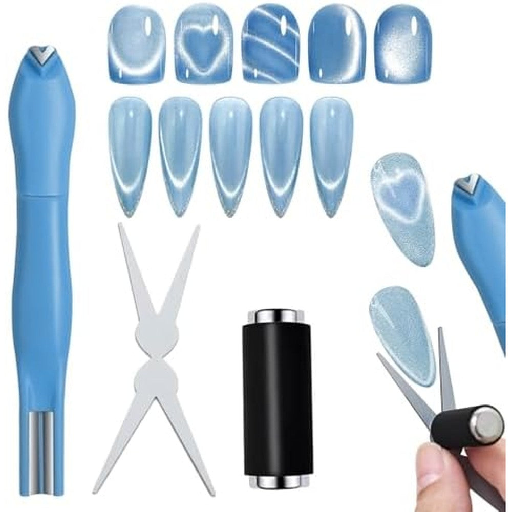 Bluedeal Jerclity 3-in-1 blue cat eye magnet tool front view