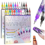 Generic 12 colors nail art pens set front view