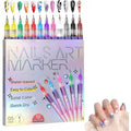 Luhaka 12 Colors Nail Art Marker Pens Set front view