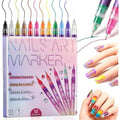 Goolan 12 Colors Nail Art Pens Set front packaging view