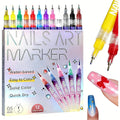 Muzamox nail art pens set 12 colors front view