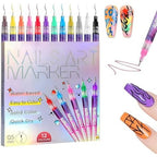 Generic 12 colors nail art pens marker set