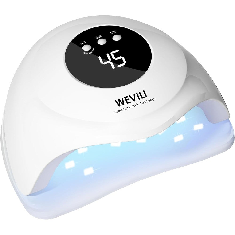 Wevili 72W UV LED nail lamp front view white