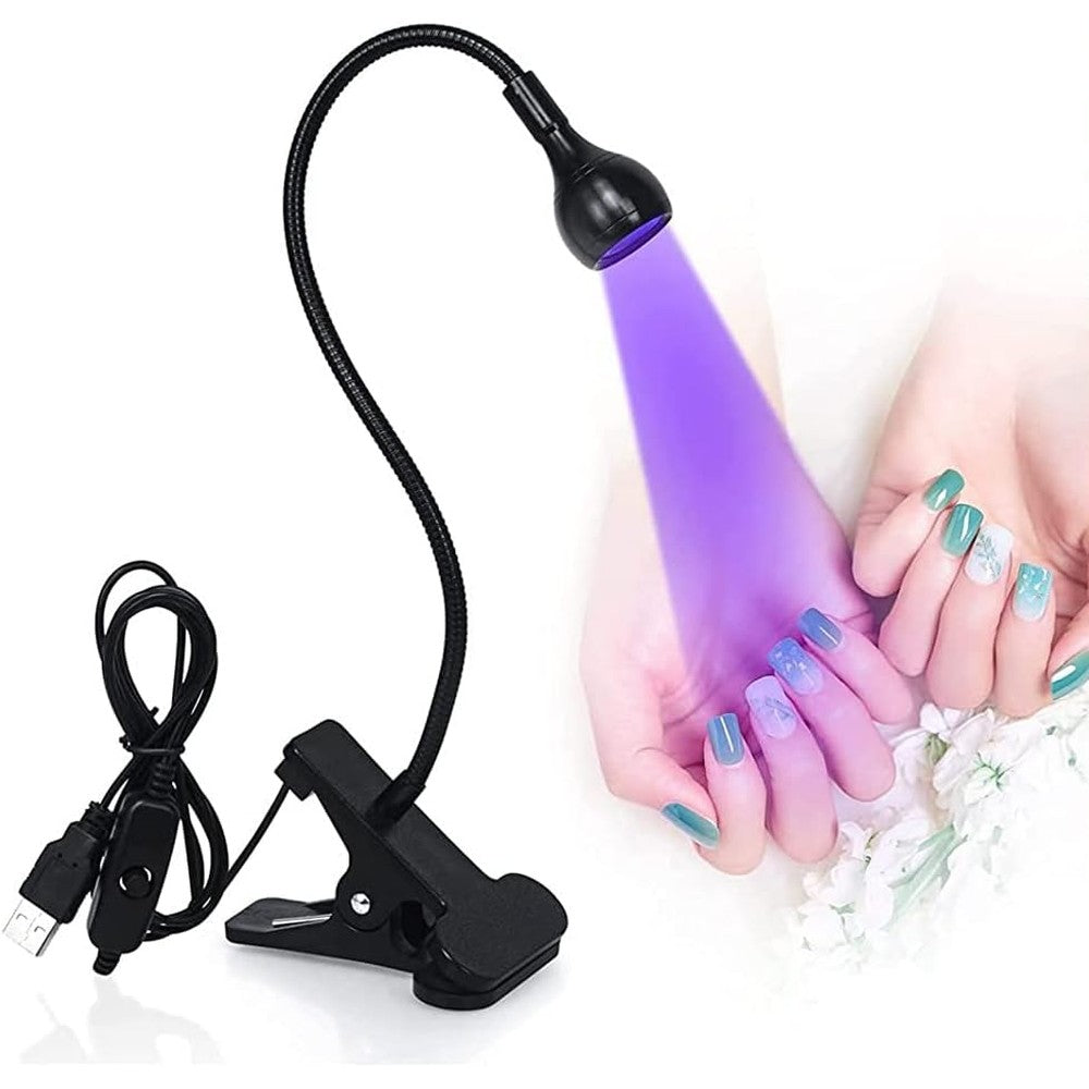 Brokimis mini UV nail lamp with flexible gooseneck