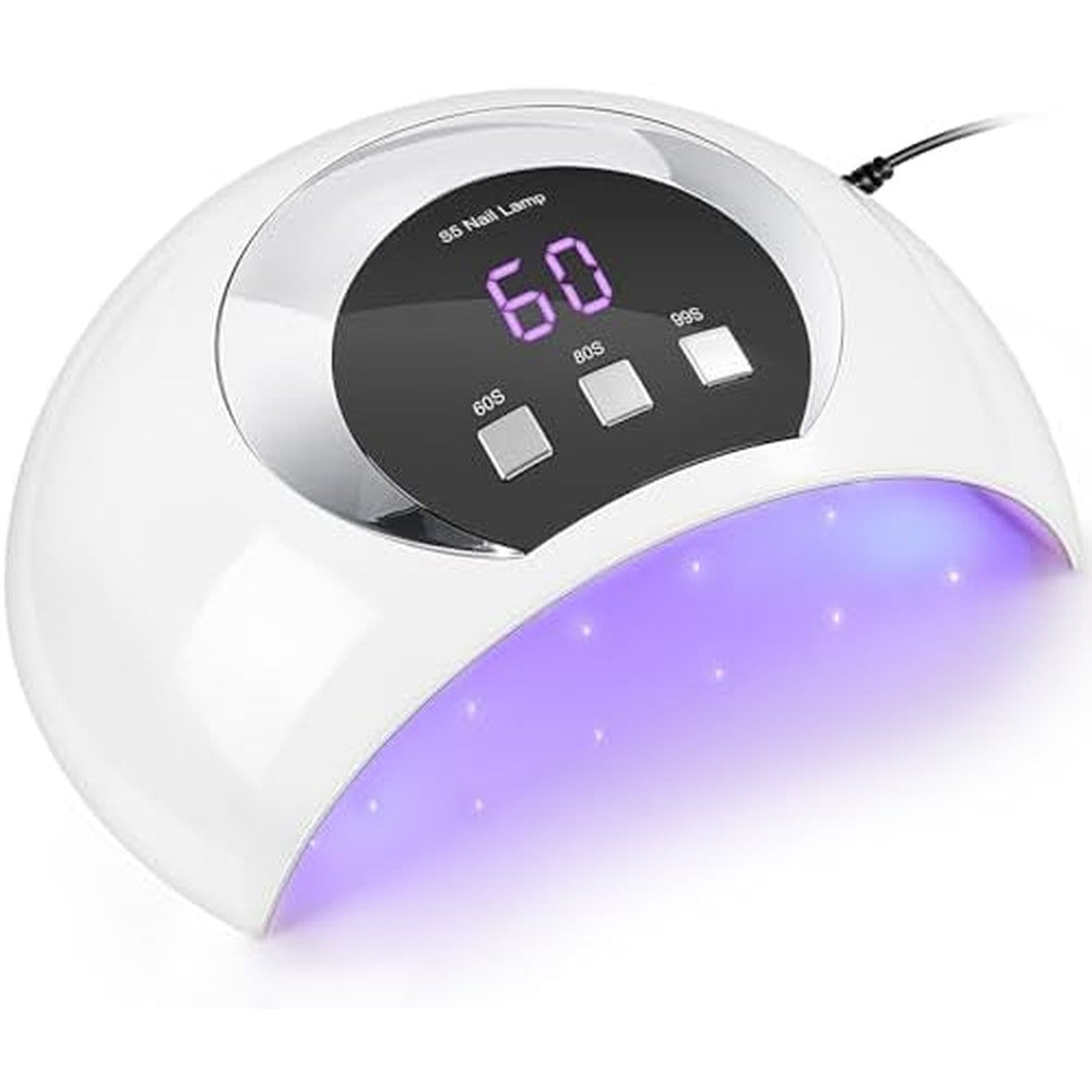 Wisdompark 54W UV LED Nail Lamp front view for gel polish