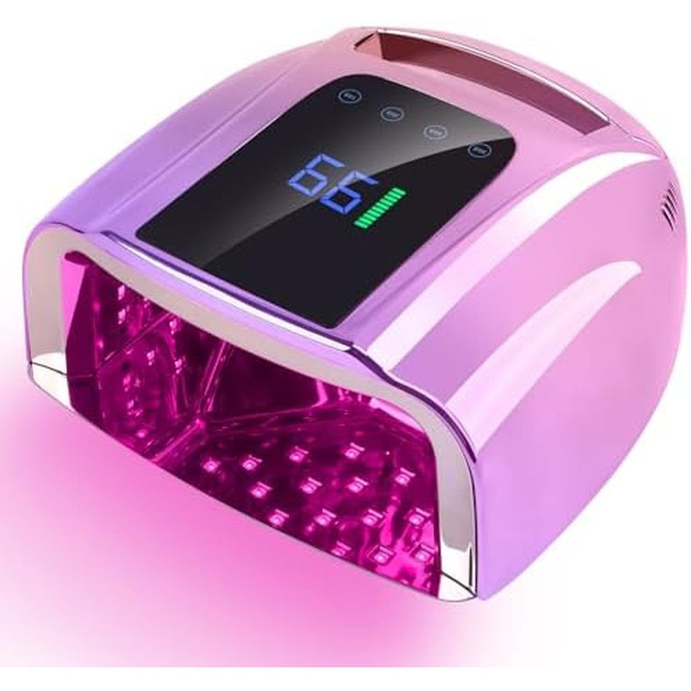 Bomoqing 96W Rechargeable UV LED Nail Lamp front view