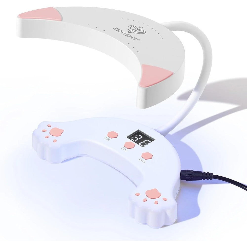 Modelones 48W UV LED gooseneck nail lamp front view