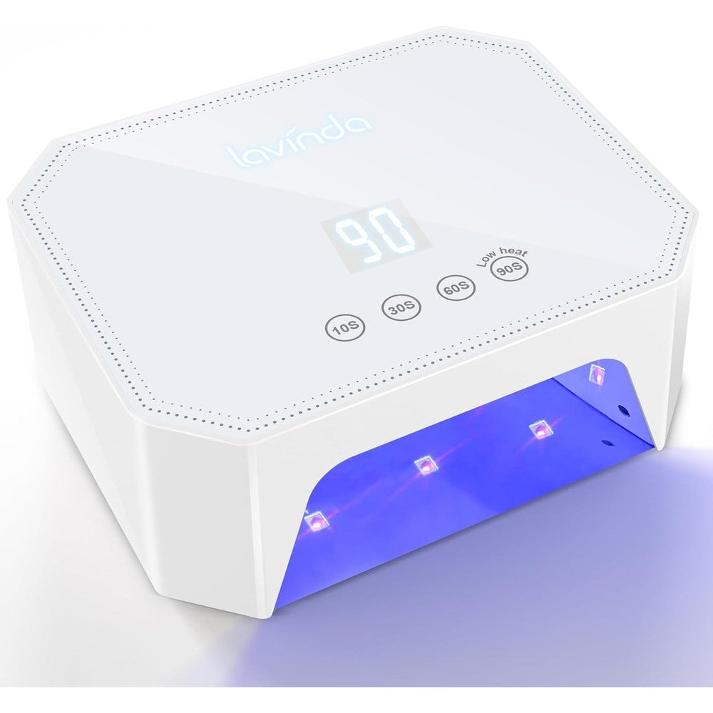 Lavinda 54W UV LED nail lamp white front view