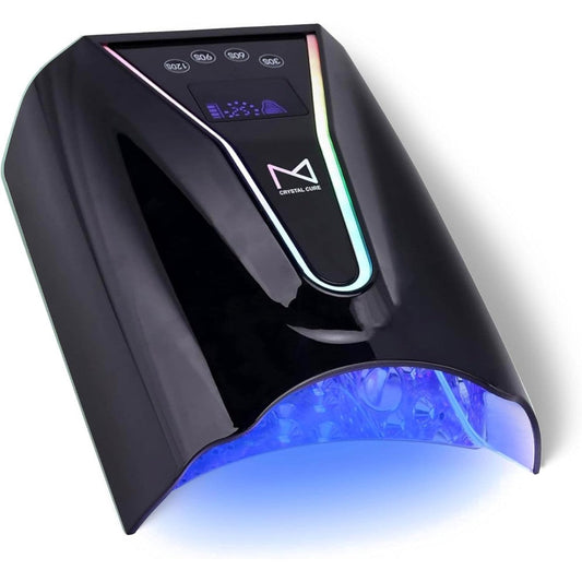 M Crystal Cure 128W UV LED Nail Lamp black front view
