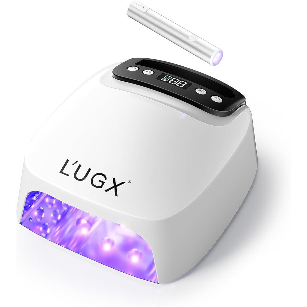 L'UGX 2 in 1 UV LED nail lamp front view with digital display