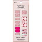 Dashing Diva Glam Kiss gel nail strips front view packaging and design