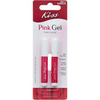 Kiss New York pink gel nail glue front view bottle packaging