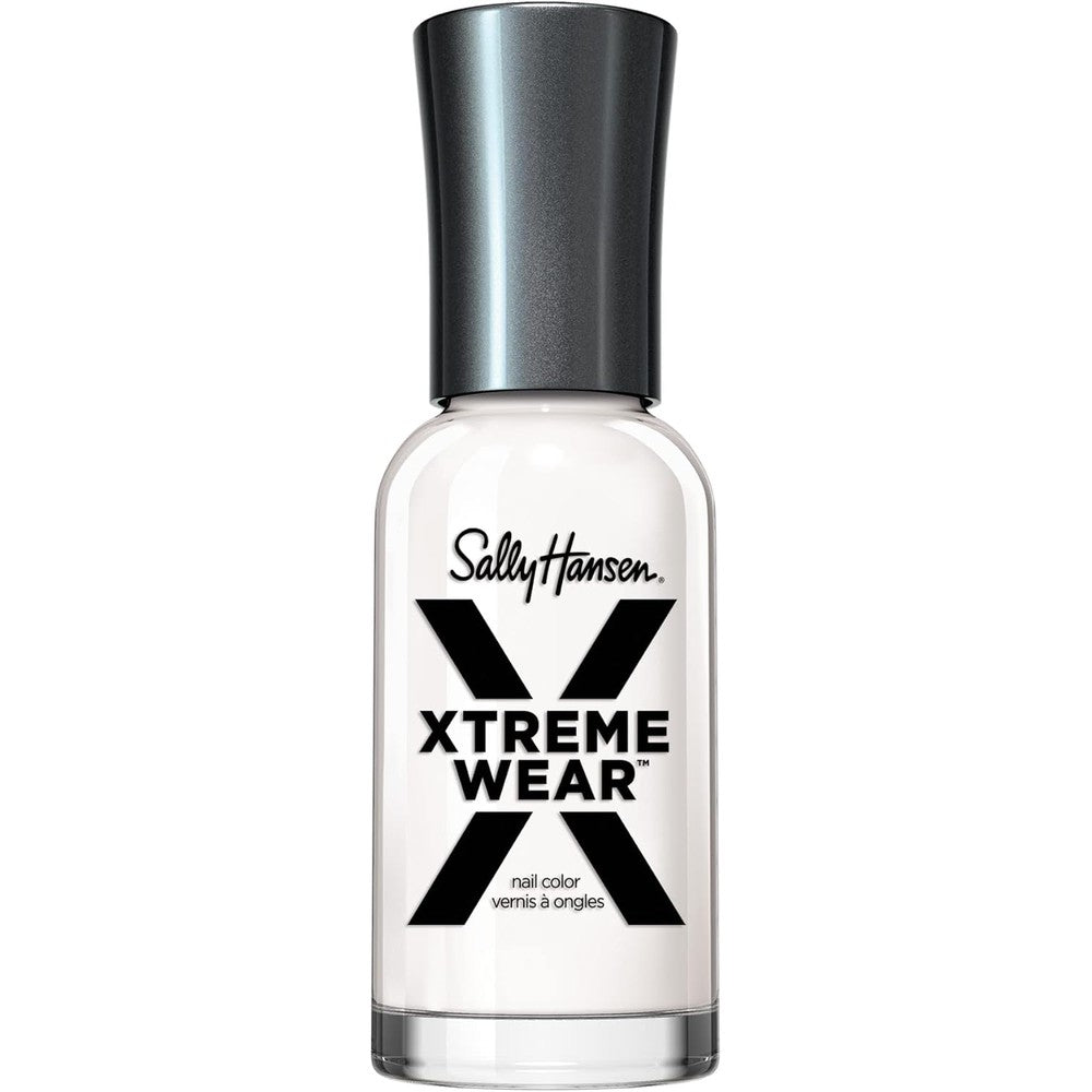 Sally Hansen Hard As Nails Xtreme Wear White On nail polish front view