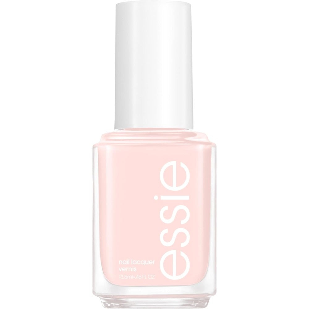 Essie nail polish mademoiselle sheer pink bottle with white cap
