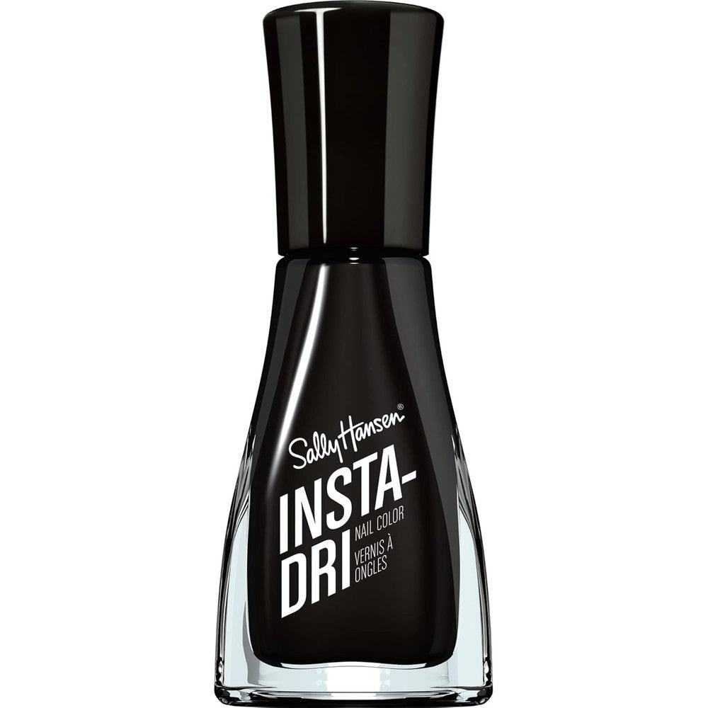 Sally Hansen Insta-Dri Black To Black nail polish front view