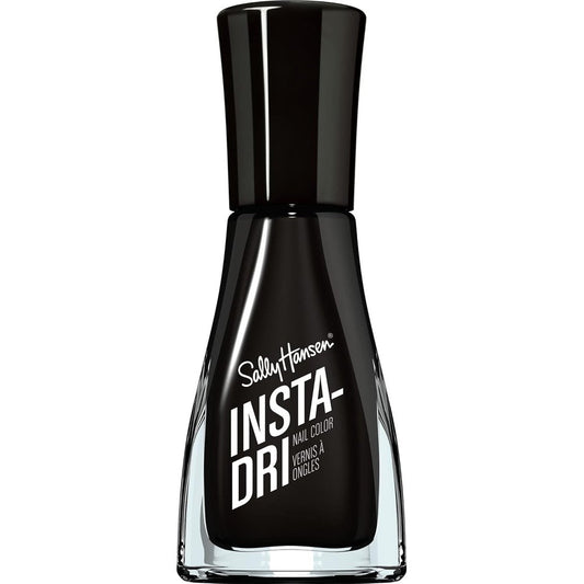 Sally Hansen Insta-Dri Black To Black nail polish front view