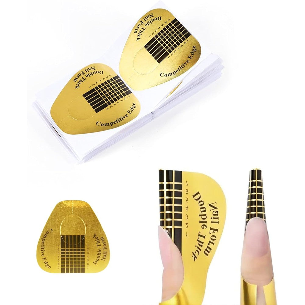 Lanzn nail forms for builder gel front view package